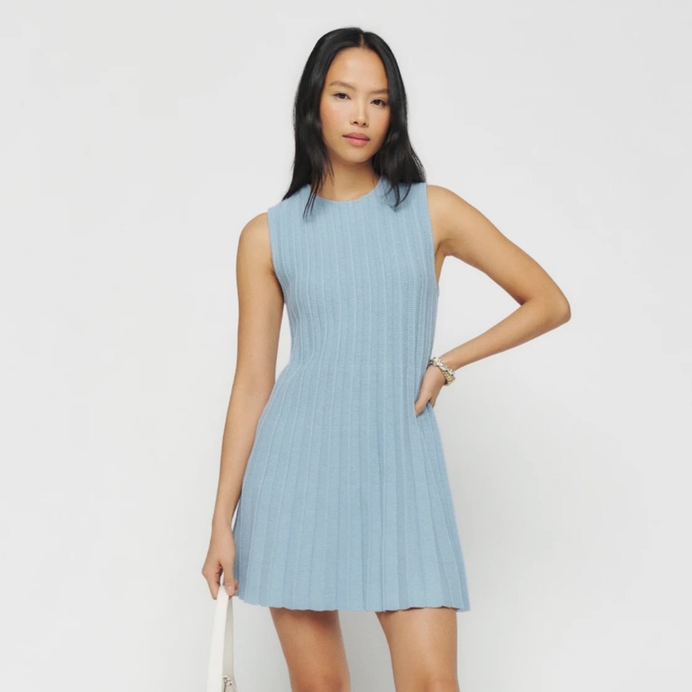 Reformation Ezra Cotton Knit Mini Dress - NWT - XS